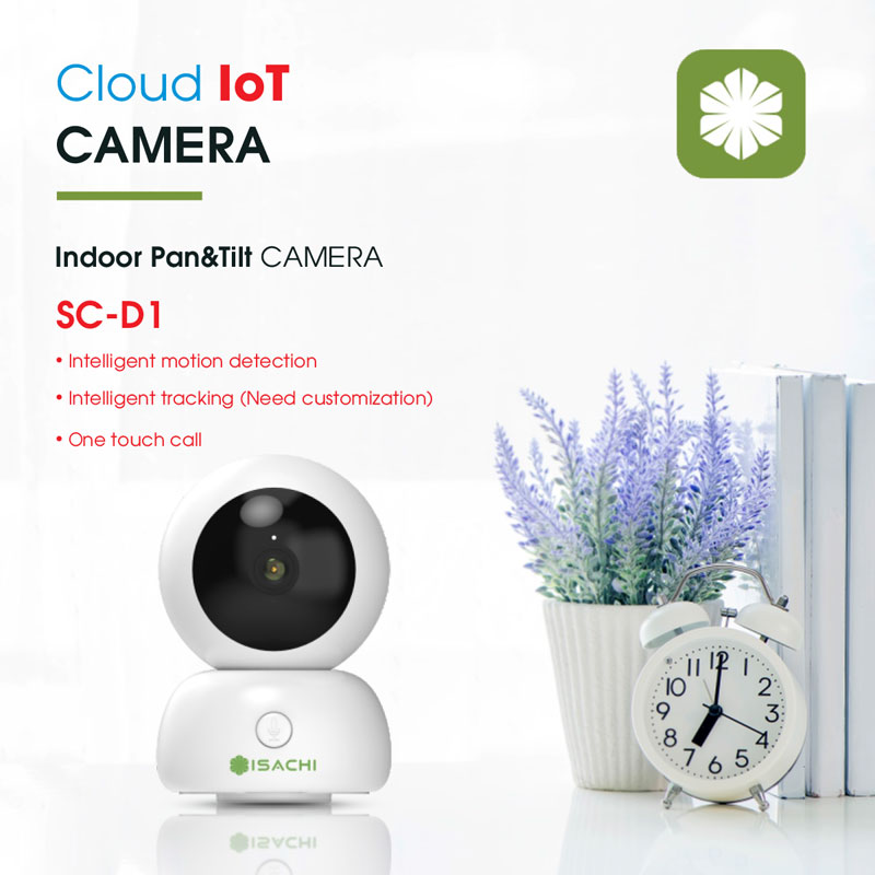 Cloud IoT Indoor Pan&Tilt Camera SC-D1