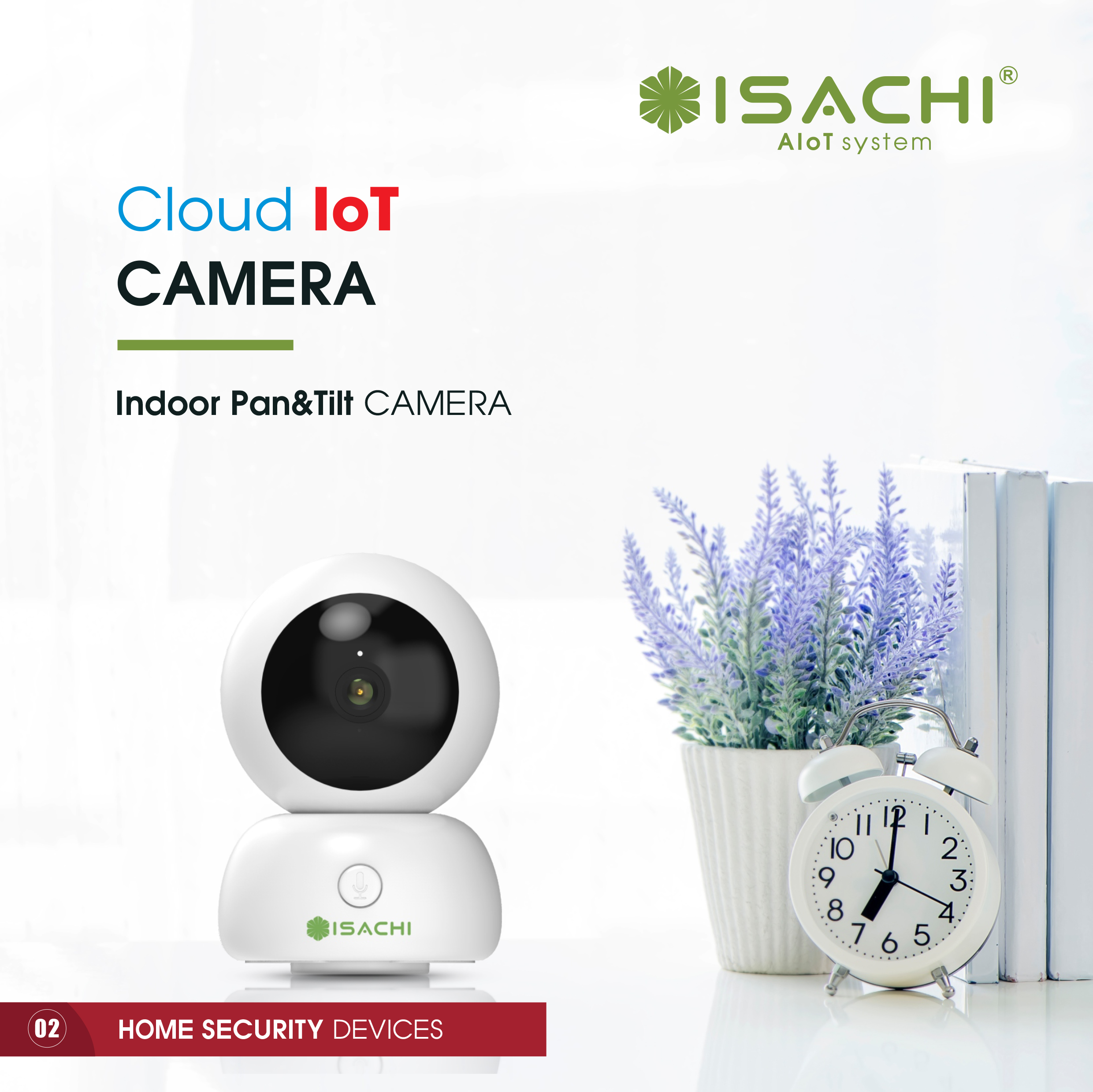 Cloud IoT Indoor Pan&Tilt Camera SC-D1 SC-D1. * Độ phân giải 2.0MP (1920 x 1080) * Kết nối internet bằng sóng WIFI 2.4GHz
* Hỗ trợ điều khiển từ xa bằng giọng nói * Tích hợp cảm biến chuyển động * Tính năng AI thông minh * Hỗ trợ đàm thoại 2 chiều