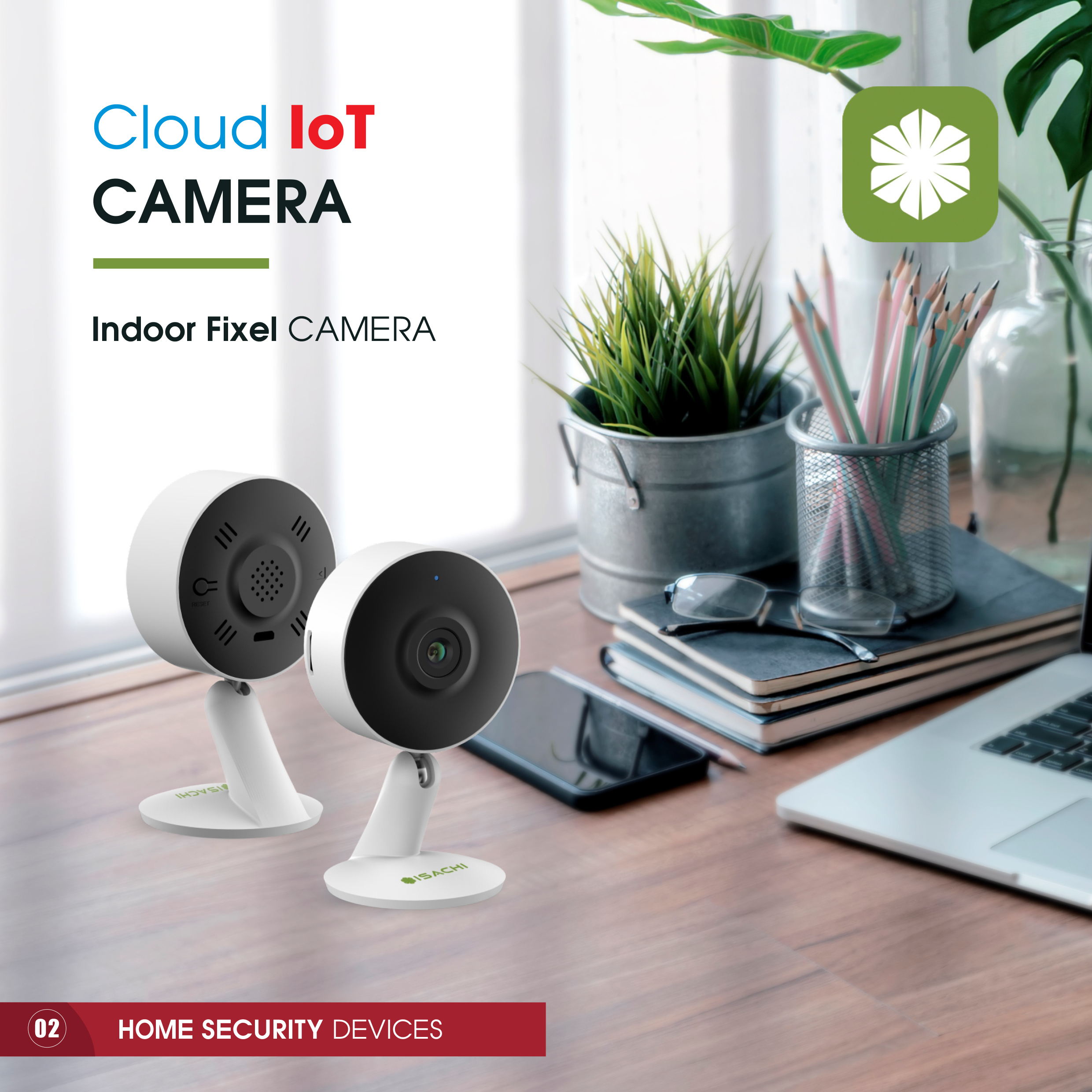 Cloud IoT Indoor Fixel Camera SC-S1 SC-S1. * Độ phân giải 2.0MP * Kết nối internet bằng sóng WIFI 2.4GHz
* Tích hợp cảm biến chuyển động * Hỗ trợ đàm thoại 2 chiều * Hỗ trợ luu trữ bằng thẻ nhớ, dung lượng tối đa 128GB * Quan sát ngày đêm * Tầm xa hồng ngoại 10m